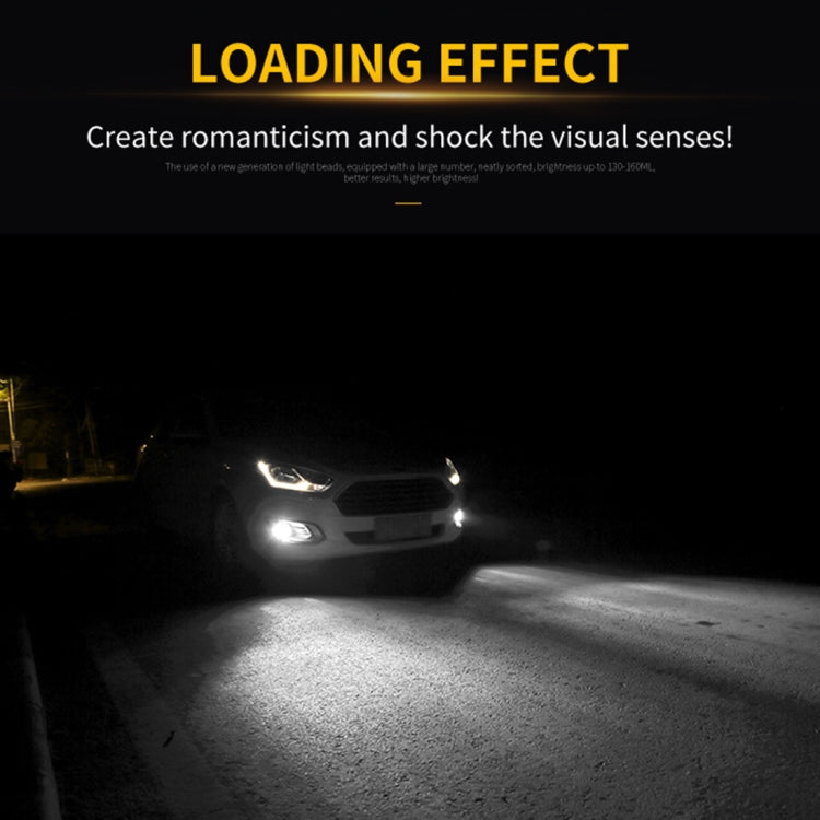 2 PCS H11 / H8 DC9-16V / 8.2W / 6000K / 655LM Car Auto Fog Light 66LEDs SMD-2016 Lamps, H11 / H8