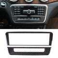 Car Carbon Fiber CD Panel Decorative Sticker for Mercedes-Benz GLA 2015-2018, CD Panel