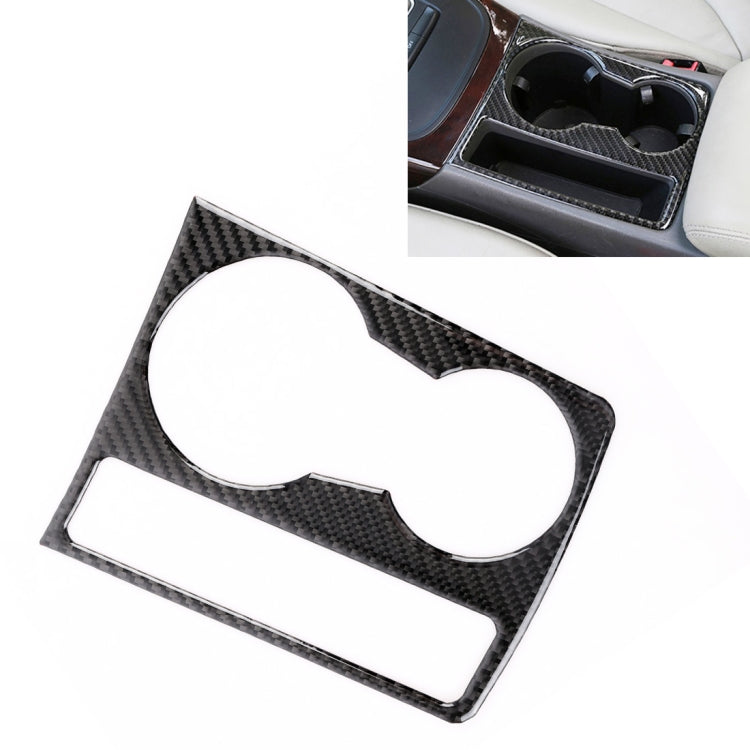 Car Carbon Fiber Water Cup Holder Decorative Sticker for Audi A4L / A5 / Q5 2009-2016, Water Cup Holder