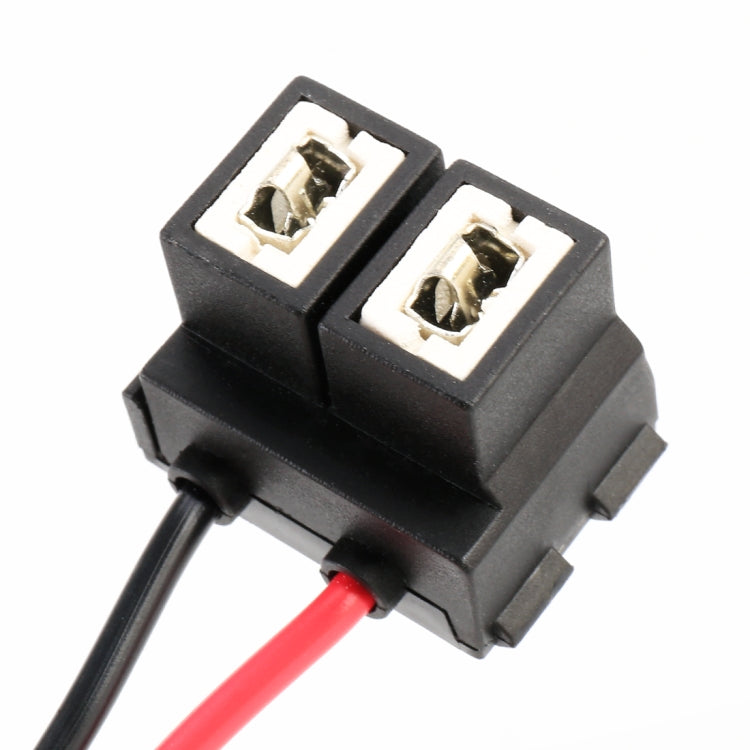 2 PCS Car H7 Ceramics Elbow Bulb Holder Base Female Socket with Wire, H7 (Ceramics)