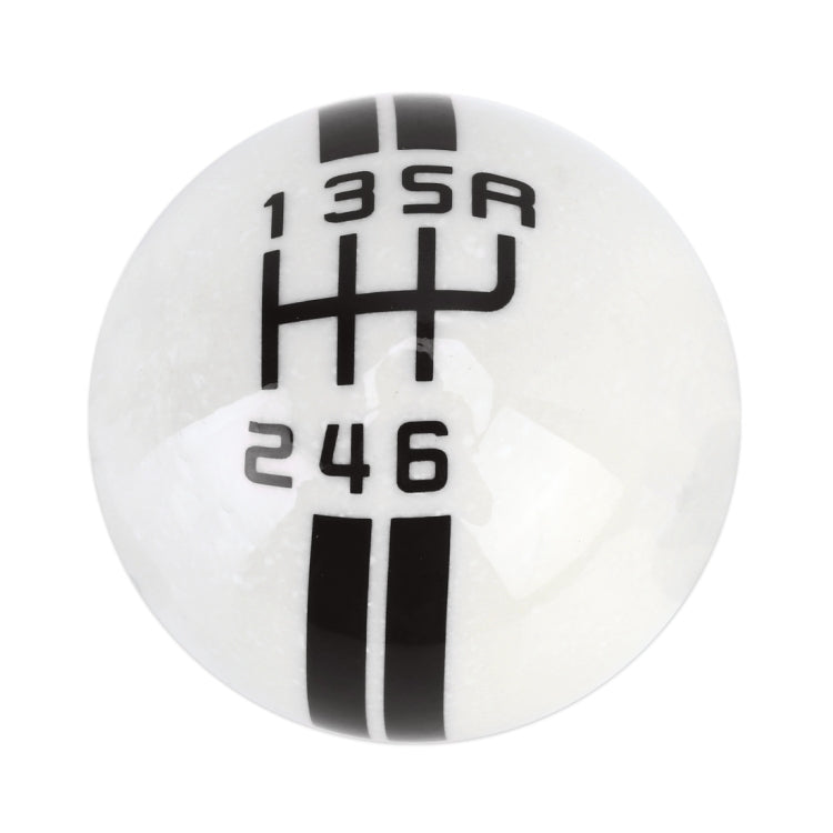 Universal Vehicle Ball Shape Modified Resin Shifter Manual 6-Speed Right-R Gear Shift Knob