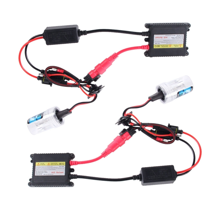 2PCS 35W H8/H11 2800 LM Slim HID Xenon Light with 2 Alloy HID Ballast, High Intensity Discharge Lamp, Color Temperature: 6000K, H8/H11