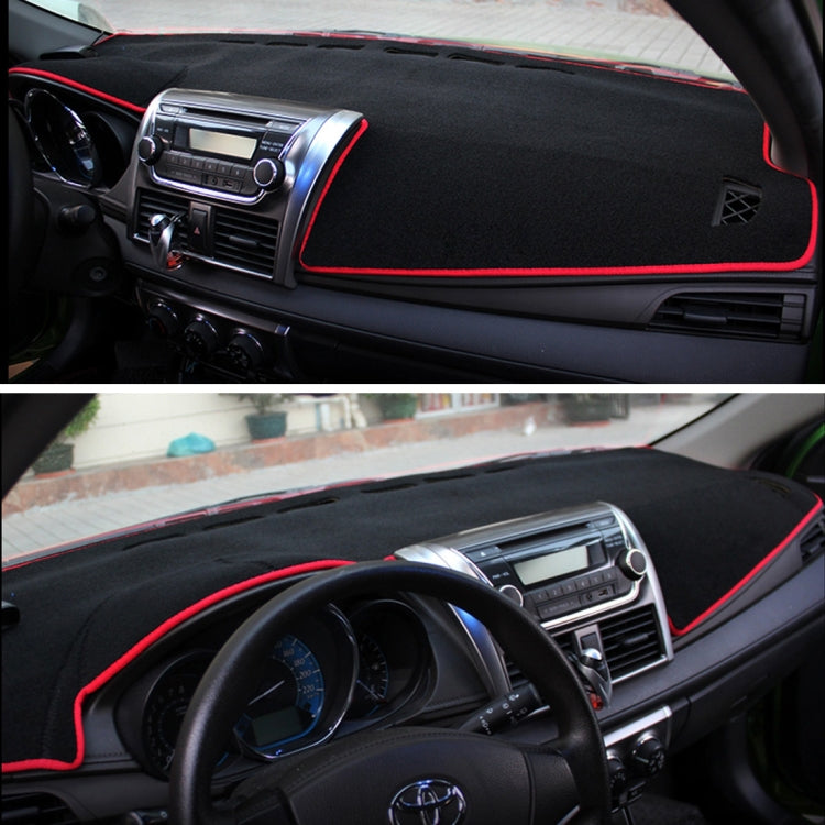 Left-hand Drive Dark Mat Car Dashboard Cover Car Light Pad Instrument Panel Sunscreen for 2014 Vios (Please note the model and year), For 2014 Vios