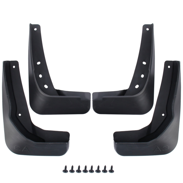 4 PCS Car Auto Semi-Rigid PVC Splash Flaps Mudguards Fender Guard for Audi A3 Sedan 2017-2020, For A3 Sedan
