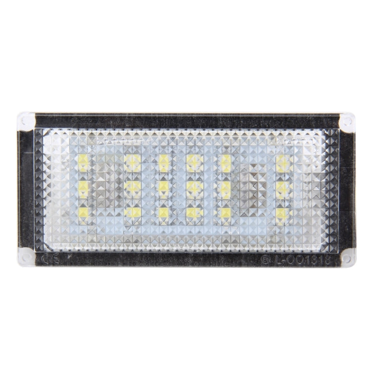 2 PCS License Plate Light with 18  SMD-3528 Lamps for BMW E46 2D M3,2004-2006,2W 120LM,6000K, DC12V (White Light), For BMW E46 2D M3