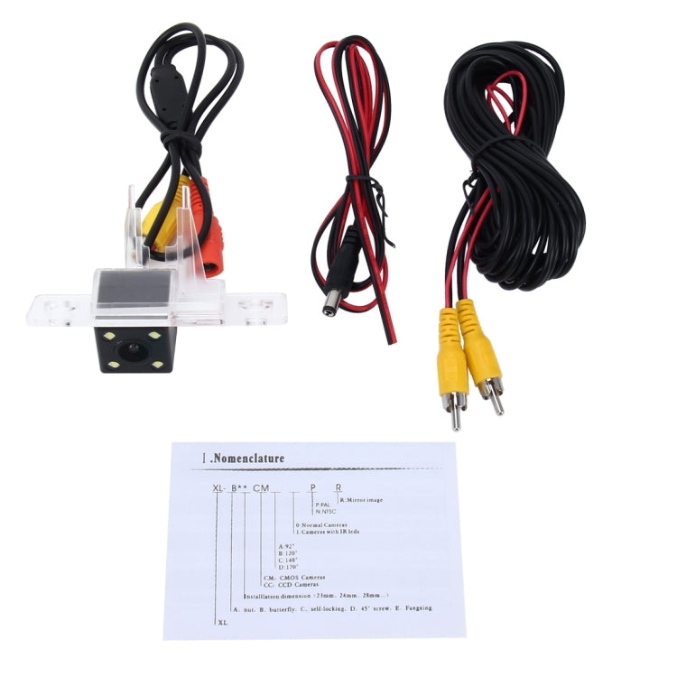 656×492 Effective Pixel  NTSC 60HZ CMOS II Waterproof Car Rear View Backup Camera With 4 LED Lamps for Volkswagen 2008-2010 Version Touareg, For Volkswagen Touareg 2008-2010 Version
