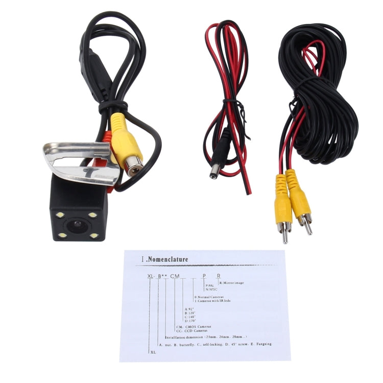 656x492 Effective Pixel NTSC 60HZ CMOS II Waterproof Car Rear View Backup Camera With 4 LED Lamps for Chevrolet Cruze 2017 Version, For Chevrolet Cruze 2017 Version