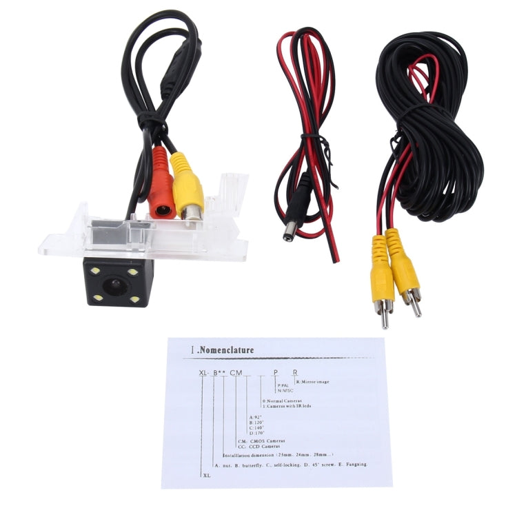656x492 Effective Pixel  NTSC 60HZ CMOS II Waterproof Car Rear View Backup Camera With 4 LED Lamps for Volkswagen 11/13/15/16 Version Passat 11/13 Version Touareg 12/13 Version Sharan, For Volkswagen Passat 11/13/15/16 Version