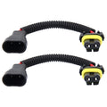 2 PCS 9005/9006 Car HID Xenon Headlight Male to Female Conversion Cable, 9005/9006