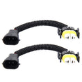 2 PCS H11 Car HID Xenon Headlight Male to Female Conversion Cable with Ceramic Adapter Socket, H11