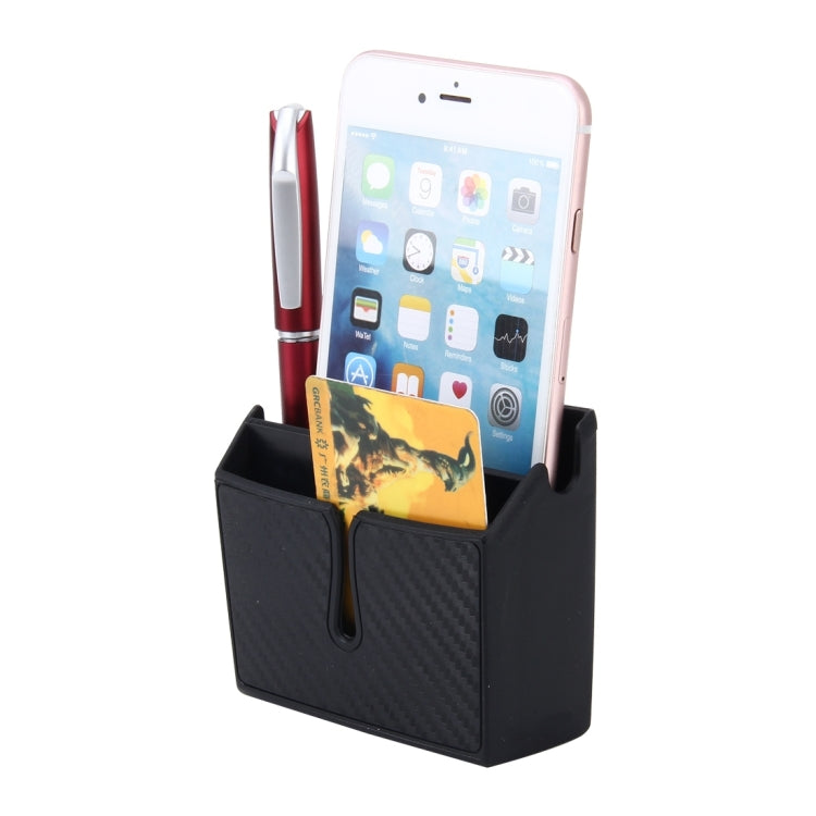 Car EVA Carrying Organizer Storage Double-layer Sticker Bag for Phone Coin Key and Other Small Items(Small Size), Small Size