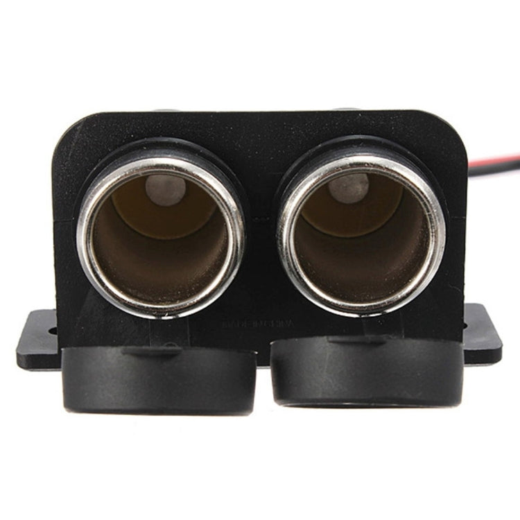 Car Motorcycle ABS Dual Port Cigar Socket Adaptor, Dual Port