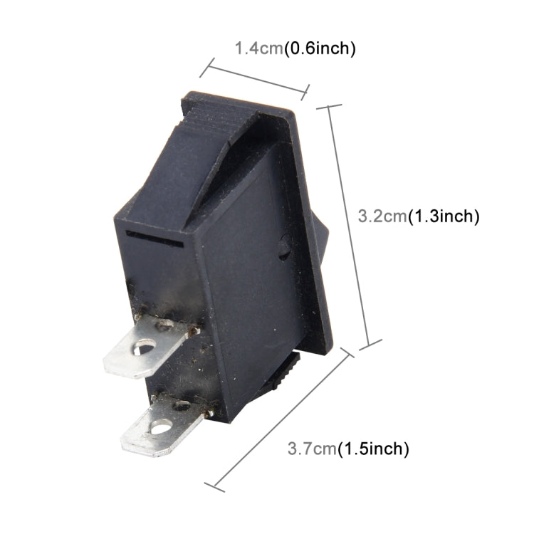 10 PCS Car Auto Universal DIY 2 Pin Boat Cap OFF- ON Push Button, 2 Pin Boat Cap