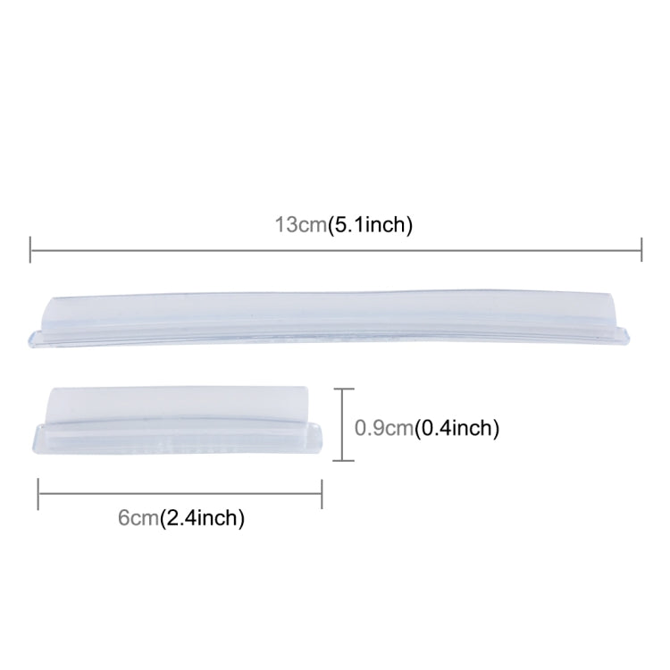 FR JG-031 8 PCS Rubber Car Side Door Edge Protection Guards Cover Trims Stickers, Transparent, White, Black