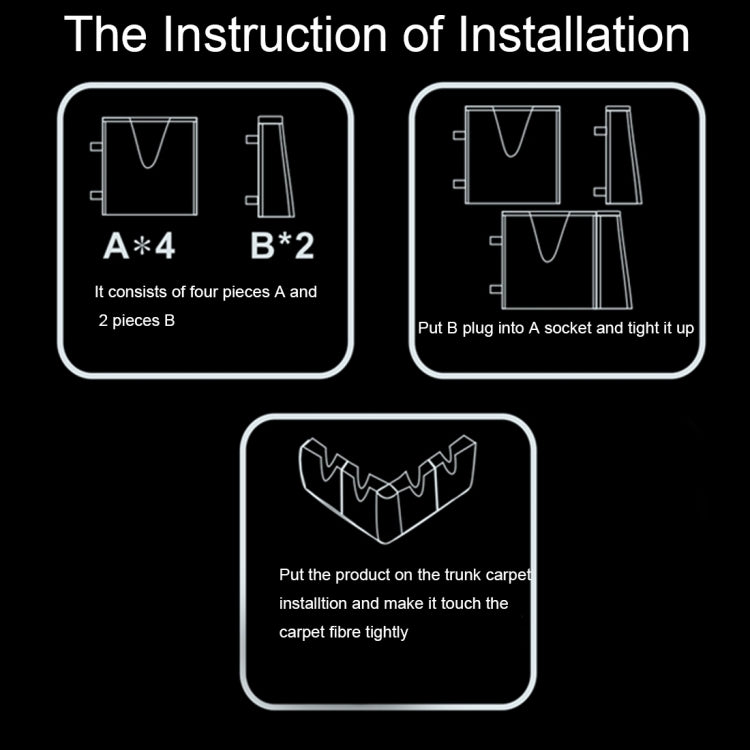 DM-018 4 PCS Assembly Multi-functional Vehicle Protection Stabilization Organization Storage High Quality Holder Kit, DM-018