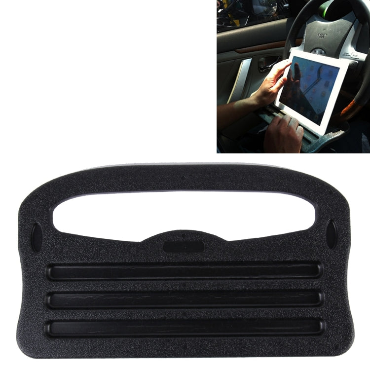 Vehicle Portable Desk Steering Wheel Multi-use Tray Stand Car Food Eating Table iPad Holder, Wheel Multi-use Tray