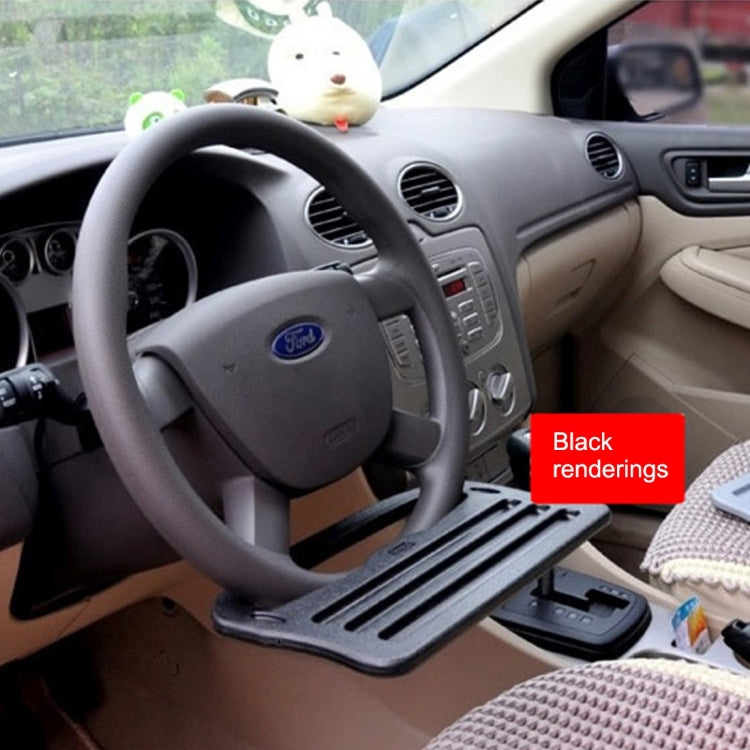 Vehicle Portable Desk Steering Wheel Multi-use Tray Stand Car Food Eating Table iPad Holder, Wheel Multi-use Tray