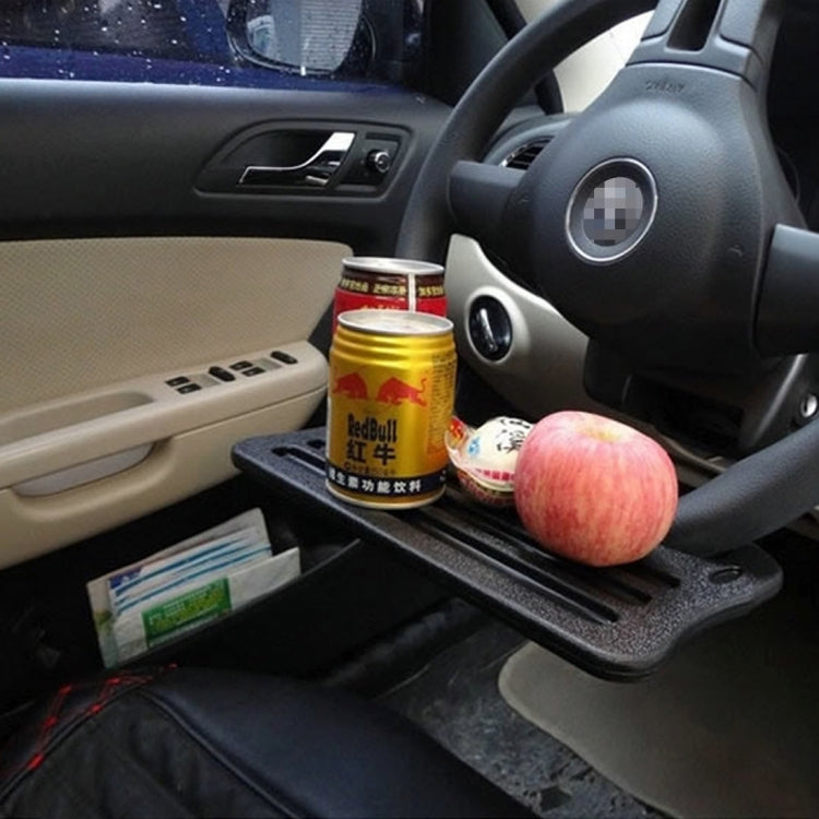 Vehicle Portable Desk Steering Wheel Multi-use Tray Stand Car Food Eating Table iPad Holder, Wheel Multi-use Tray