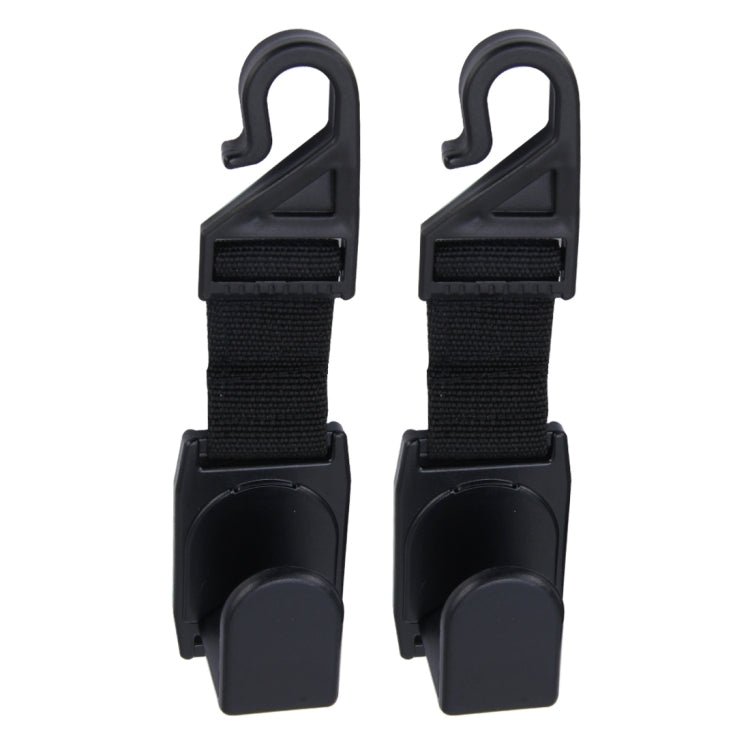 2 PCS SHUNWEI SW-2504 Plastic Hook Holder for Car Seat Headrest Backrest, Max Load: 6kg, SW-2504