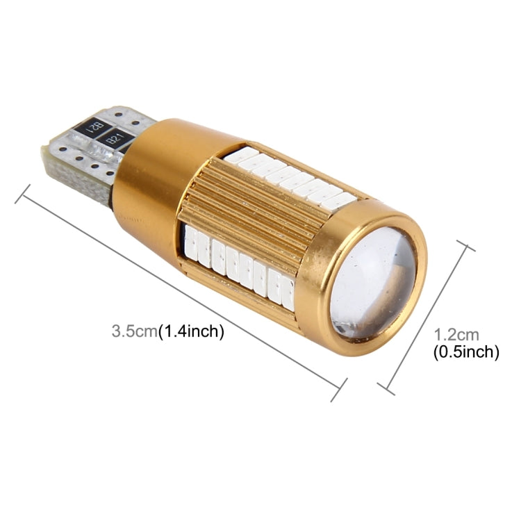 2 PCS T10 2W 180 LM 5500K Constant Current Car Clearance Light with 38 SMD-3014 Lamps, DC 12-16V, 38 SMD-3014 Lamps, T10+2W Blue Light