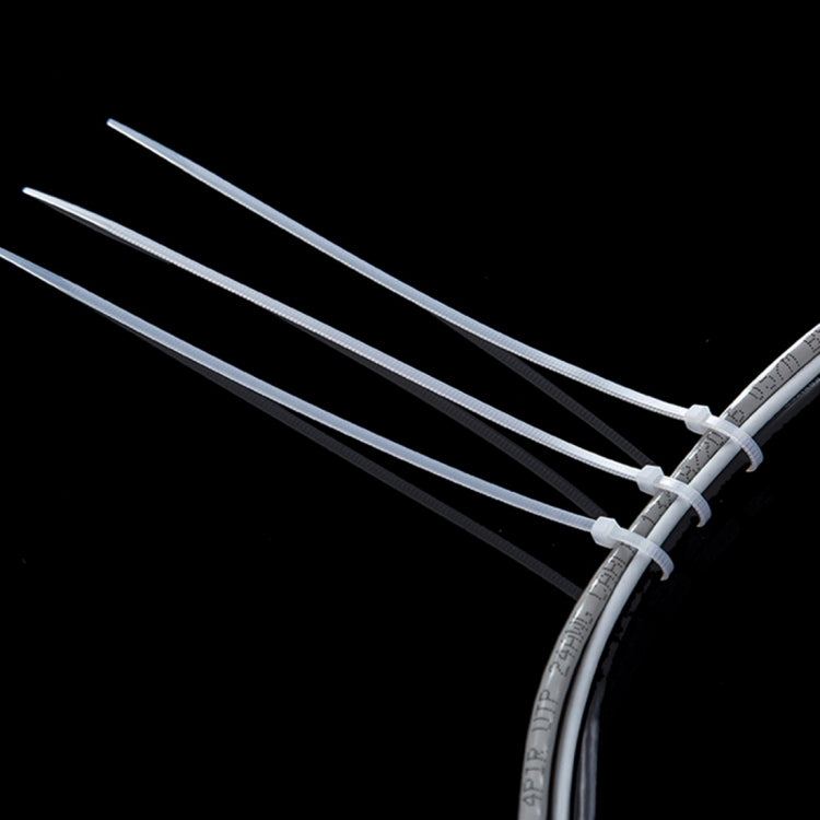 500 PCS 5mm*250mm Nylon Cable Ties, 5mm*250mm Black, 5mm*250mm White
