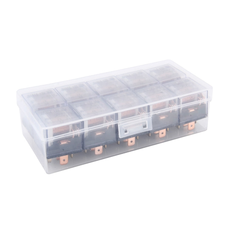 10 PCS JD-1914 80 AMP 12V Waterproof Car Auto Five Plugs Relay, 80A