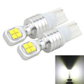 2 PCS  T10/W5W 40W 800 LM 6000K Car Clearance Light Reading Light License Light with 8 Lamp, DC 12V, White Light
