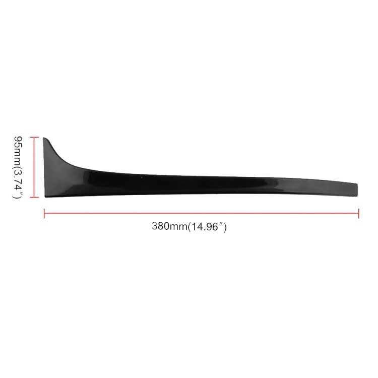 Car-styling ABS Gloss Black Rear Wing Side Spoiler Lip for Volkswagen Golf 7 MK7 2014-2017, Side Spoiler Lip for Volkswagen Golf 7 MK7 2014-2017