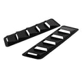 2 PCS Universal Car Air Intake Scoop Bonnet Hood Vent Louver Cooling Panel Trim Set, Black