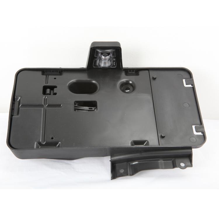 Car Tail Rear License Plate Frame Number Holder Mounting Bracket with Light for Jeep Wrangler JK 2007-2017, Rear License Plate Frame