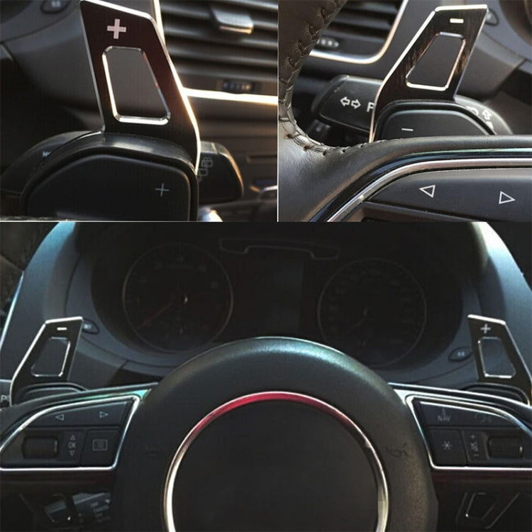 Car Modification Aluminum Paddle Shift Extensions for  Audi A1-A7 / Q5 Steering Wheel Gear Shifters, For Audi A1-A7 / Q5