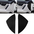 Car Carbon Fiber Front Door Slot Panel Decorative Sticker for Mercedes-Benz W204 C Class 2007-2013, Front Door Slot