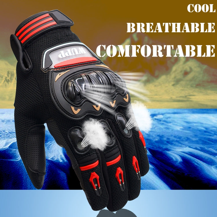 WUPP Motorcycle Gloves Touch Screen Waterproof Breathable Wearable Anti-skid Resistance Summer Winter Full-Finger Protective Gloves, Size: XXL, Size: XXL