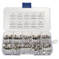 100 PCS 5 x 20mm Fuse Assorted Kits Glass Fuses Tube 0.2A 0.5A 1A 2A 3A 5A 8A 10A 15A 20A, 100pcs 5 x 20mm