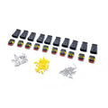 10 Sets 3 Pins Way Sealed Waterproof Electrical Wire Connector Plug Terminal Car Auto Set, A0312