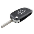 For PEUGEOT Car Keys Replacement 3 Buttons Car Key Case with Grooved and Holder, 3 Buttons with Grooved