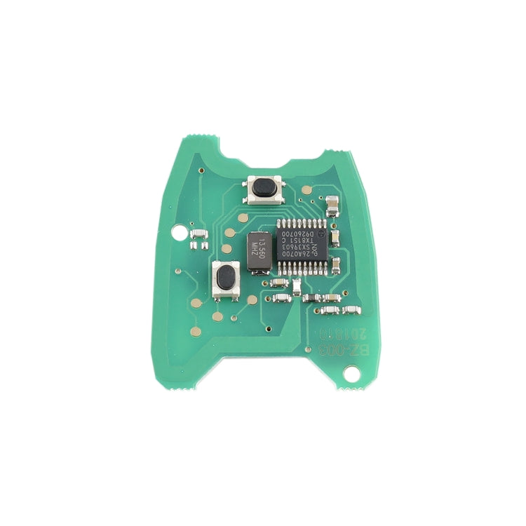 For PEUGEOT 206 / 307 2 Buttons Intelligent Remote Control Car Key with Integrated Chip & Battery, without Grooved, Frequency: 433MHz, For PEUGEOT 206 / 307