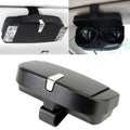Car Multi-functional Glasses Case Sunglasses Box with Card Slot, Flat Style, Flat Style (Black), Flat Style (Pink), Flat Style (Grey), Flat Style (Beige)