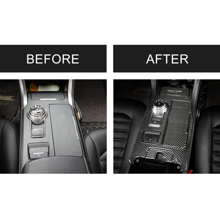 5 PCS Car Carbon Fiber Gearshift Panel Decorative Sticker for Ford New Mondeo, Gearshift Panel