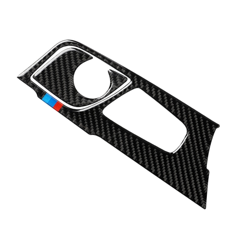 2 in 1 Car Tricolor Carbon Fiber Gear Position Panel Decorative Sticker for BMW 5 Series G38 528Li / 530Li / 540Li 2018, Left Drive, Gear Position (2 in 1)