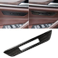 Car Carbon Fiber Seat Memory Button Decorative Sticker for BMW 5 Series G38 528Li / 530Li / 540Li 2018, Seat Memory Button