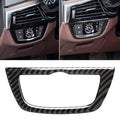 Car Carbon Fiber Headlight Switch Frame Decorative Sticker for BMW 5 Series G38 528Li / 530Li / 540Li 2018, Headlight Switch Frame
