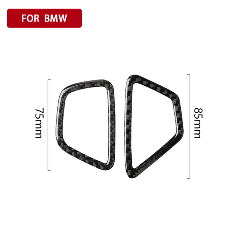 Car Carbon Fiber Instrument Air Vent Frame Decorative Sticker for BMW 5 Series G38 528Li / 530Li / 540Li 2018, Left Drive, Instrument Air Vent