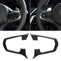 Car Carbon Fiber Steering Wheel Button Configuration A Decorative Sticker for BMW 5 Series G30/G38 X3 G01/G08, Steering Wheel, A