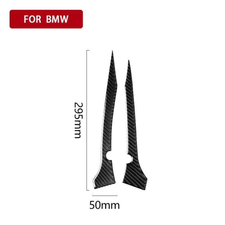 2 PCS Car Carbon Fiber Rearview Mirror Bumper Strip Decorative Sticker for BMW G30 (2018-2019) / G11 (2016-2019), Right Drive with Camera, Rearview Mirror Right Drive with Camera