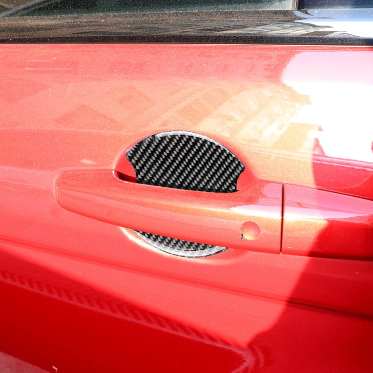 4 PCS Car-Styling Carbon Fiber Door Outer Handle Scratches Resistant Stickerfor Toyota Camry, 4 in 1 for Toyota Camry