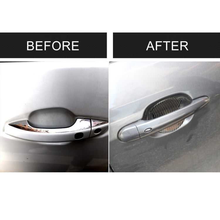4 PCS Car-Styling Carbon Fiber Door Outer Handle Scratches Resistant Stickerfor Toyota Camry, 4 in 1 for Toyota Camry