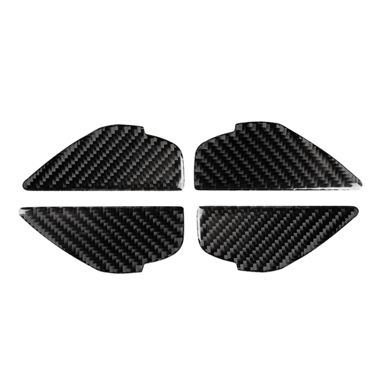 4 PCS Car Carbon Fiber Door Inner Handle Wrist Panel Decorative Sticker for Mazda Axela 2014 / 2017-2018, Door Inner Handle Wrist