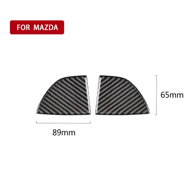 Car Carbon Fiber Front Bumper Decorative Sticker for Mazda Axela 2017-2018, Front Bumper