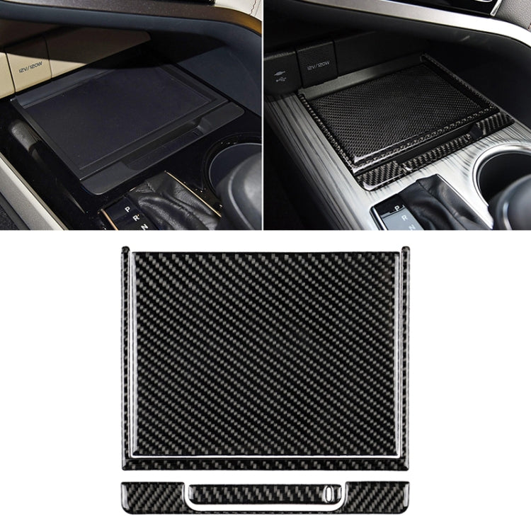 4 in 1 Car Carbon Fiber Storage Box Decorative Sticker for Toyota Eighth Generation Camry 2018-2019, Storage Box (4 in 1)